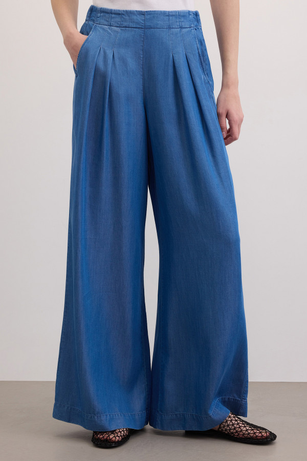 Брюки-палаццо из лиоцелла