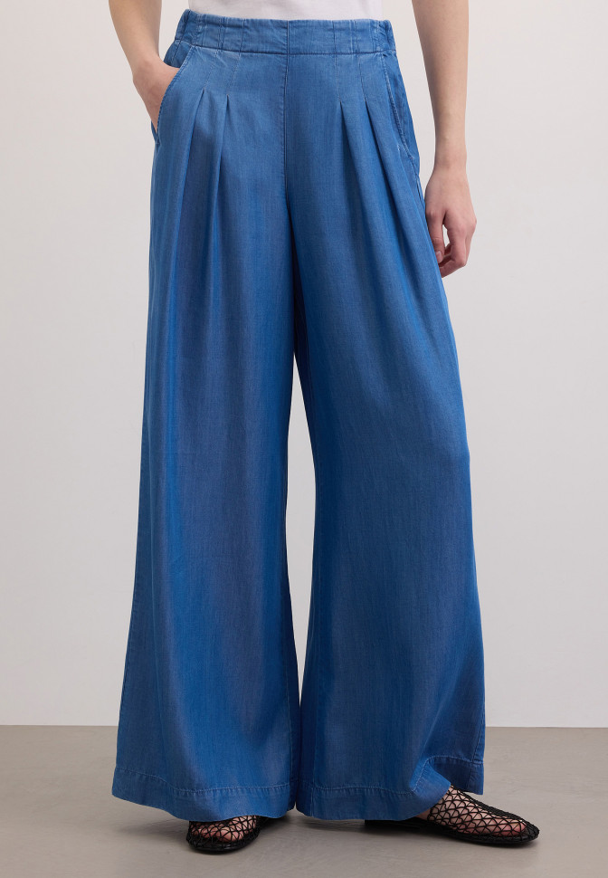 Брюки-палаццо из лиоцелла