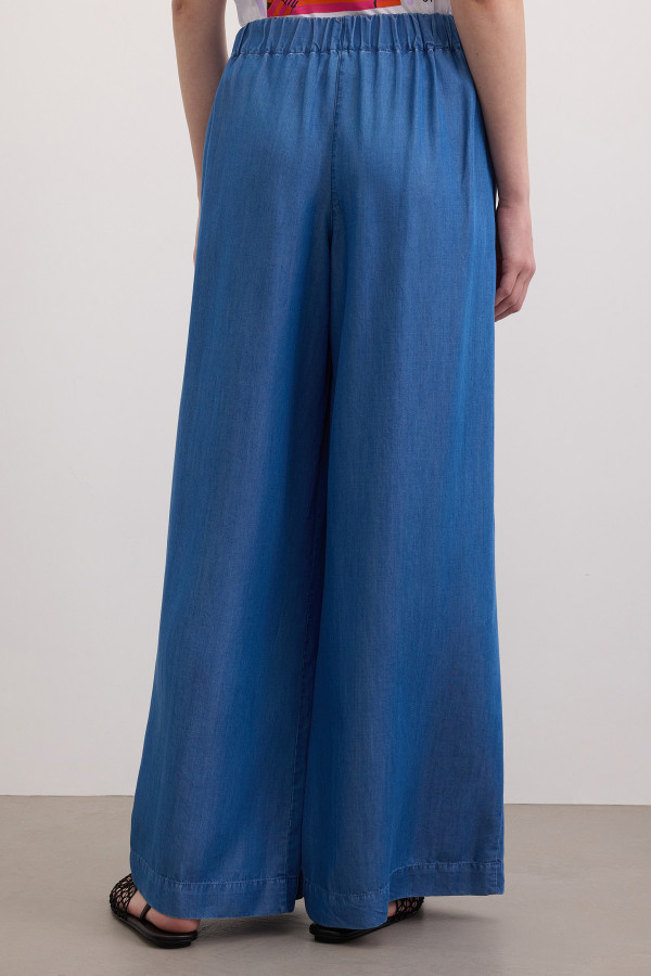 Брюки-палаццо из лиоцелла