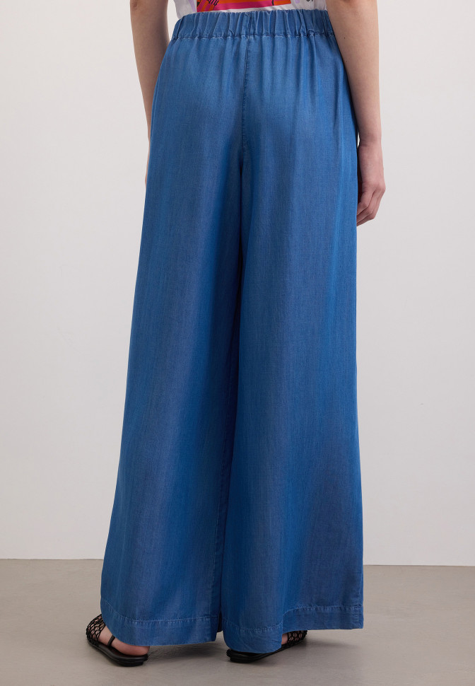 Брюки-палаццо из лиоцелла