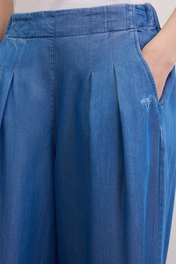 Брюки-палаццо из лиоцелла