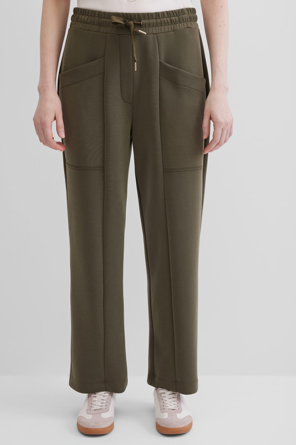 Брюки без застёжки с поясом