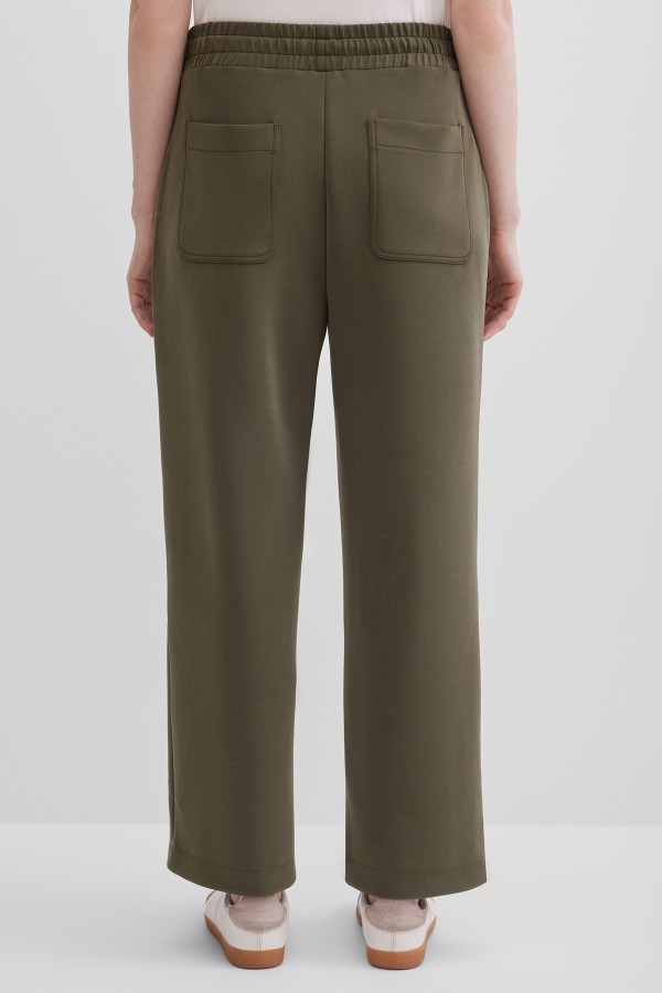 Брюки без застёжки с поясом