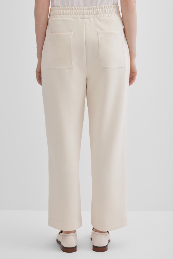 Брюки без застёжки с поясом