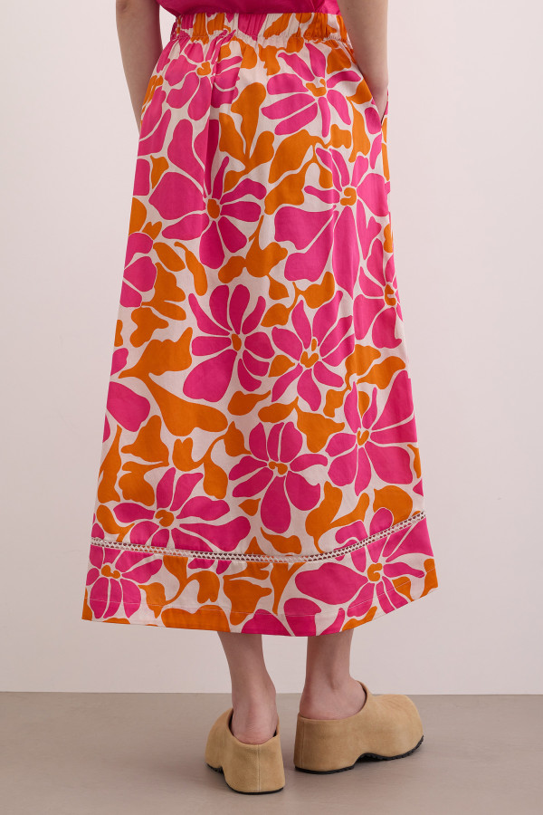 Юбка с цветочным принтом