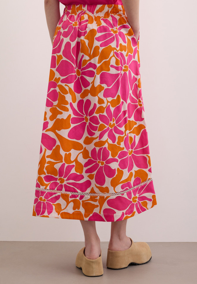 Юбка с цветочным принтом