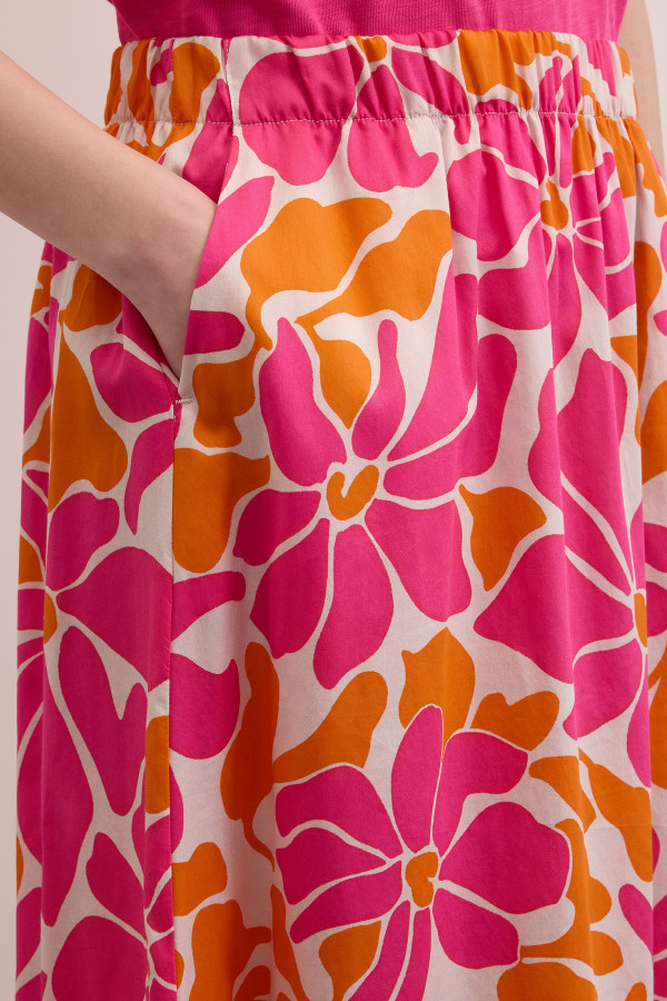 Юбка с цветочным принтом