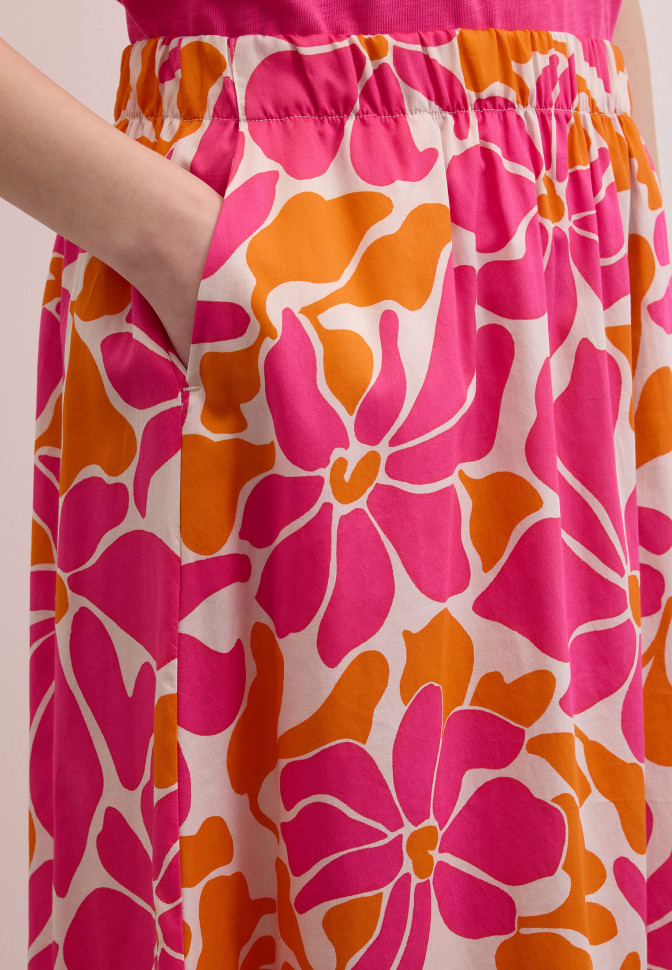 Юбка с цветочным принтом