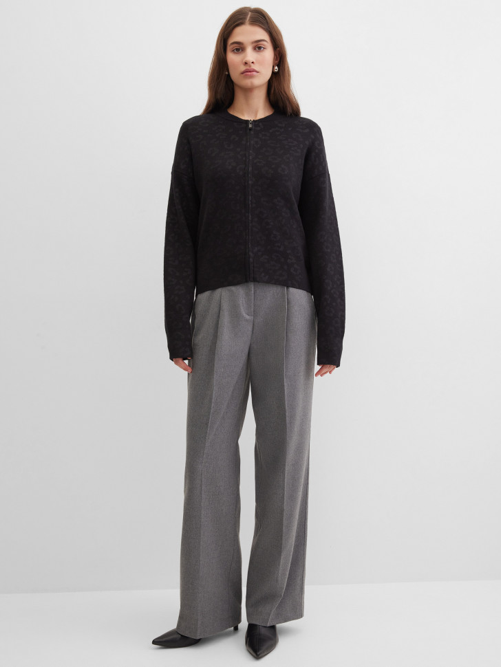 Кардиган с леопардовым принтом