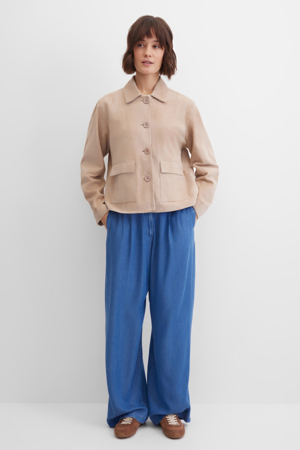 Жакет-куртка замшевая