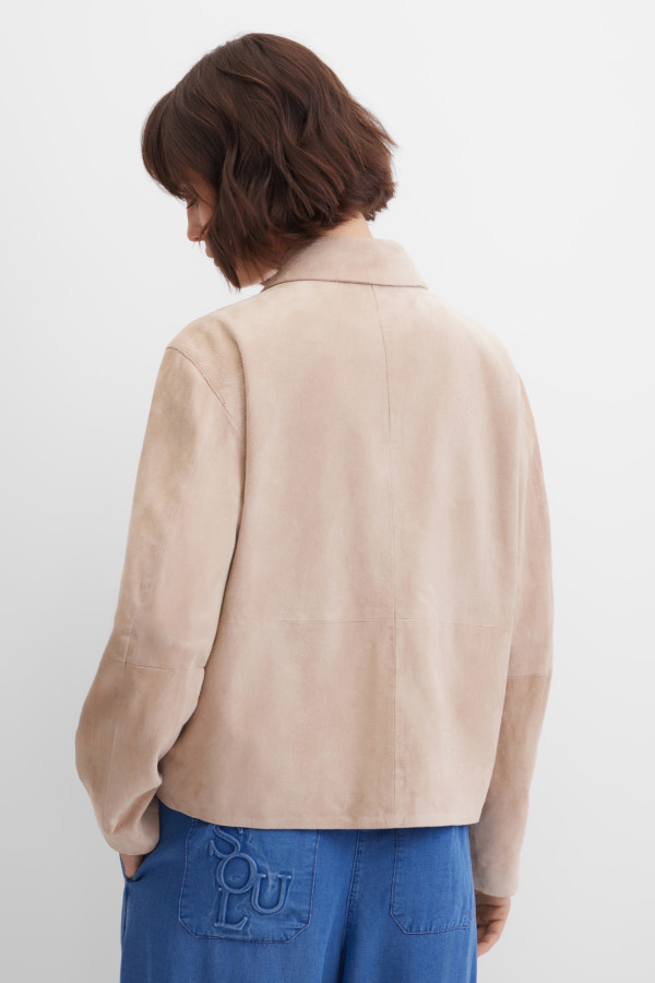 Жакет-куртка замшевая