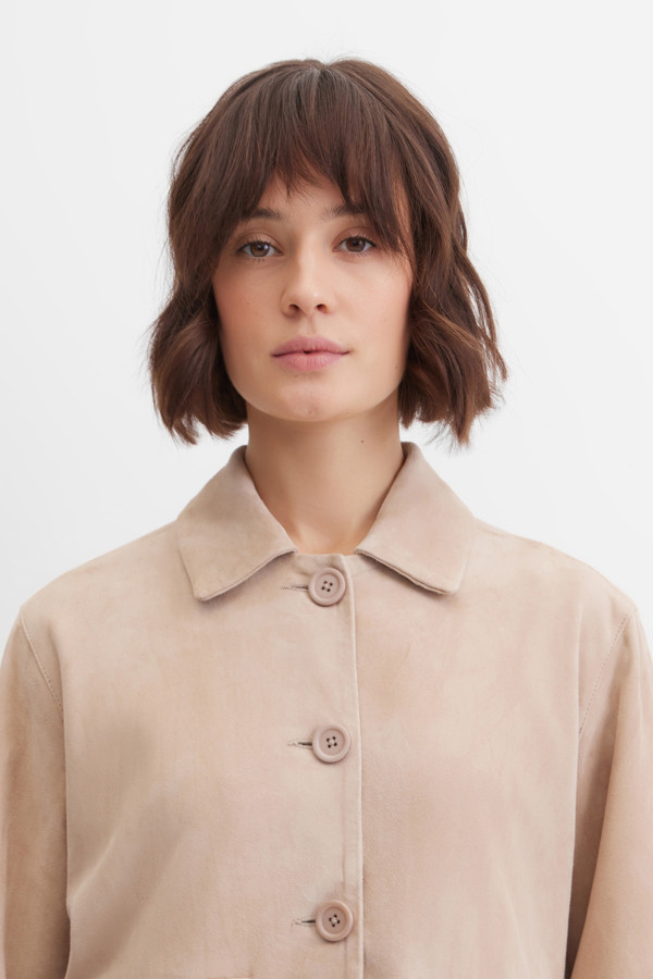 Жакет-куртка замшевая