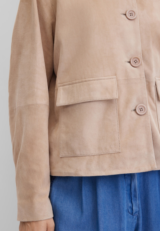 Жакет-куртка замшевая