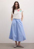 Юбка-баллон в полоску