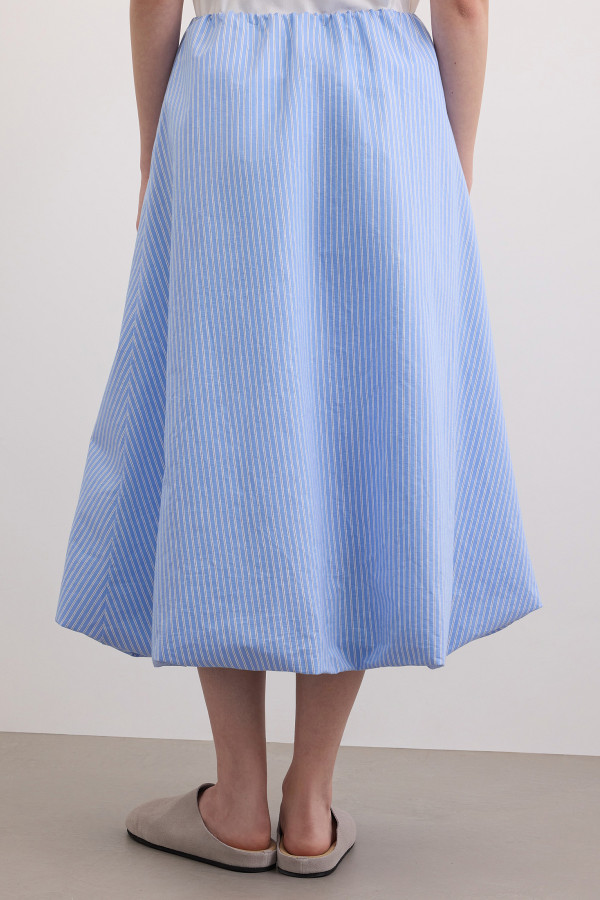 Юбка-баллон в полоску