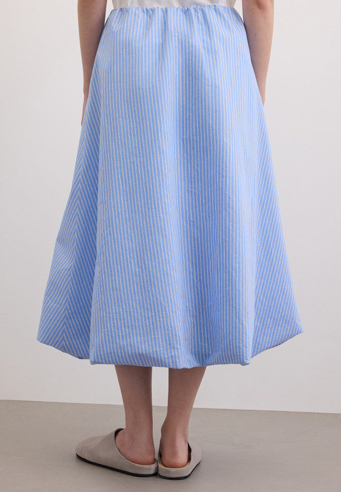 Юбка-баллон в полоску