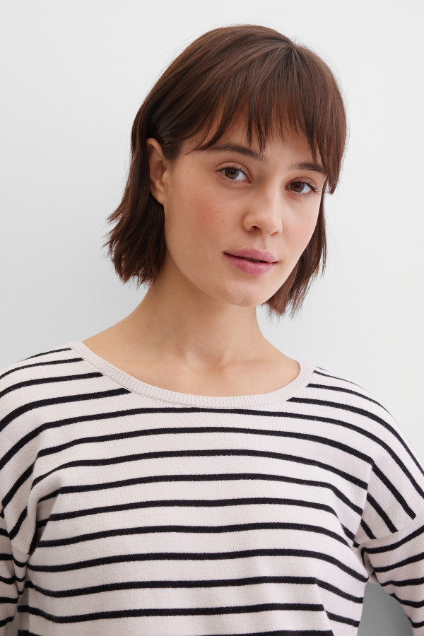 Лонгслив в полоску