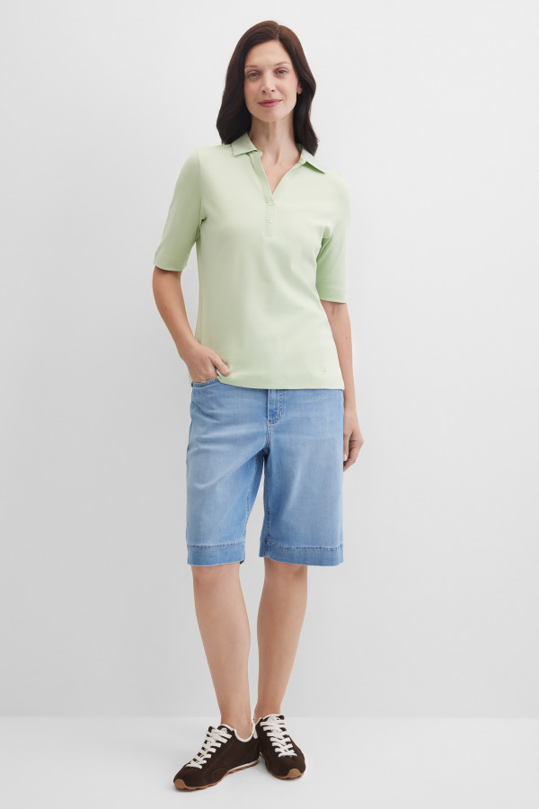 Поло из эластичного хлопка