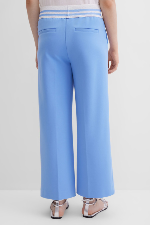 Брюки-кюлоты на резинке