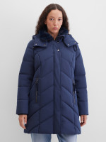 Куртка удлиненная стеганая с капюшоном