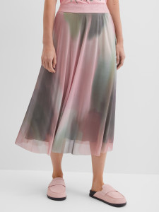 Юбка из сетчатой ткани