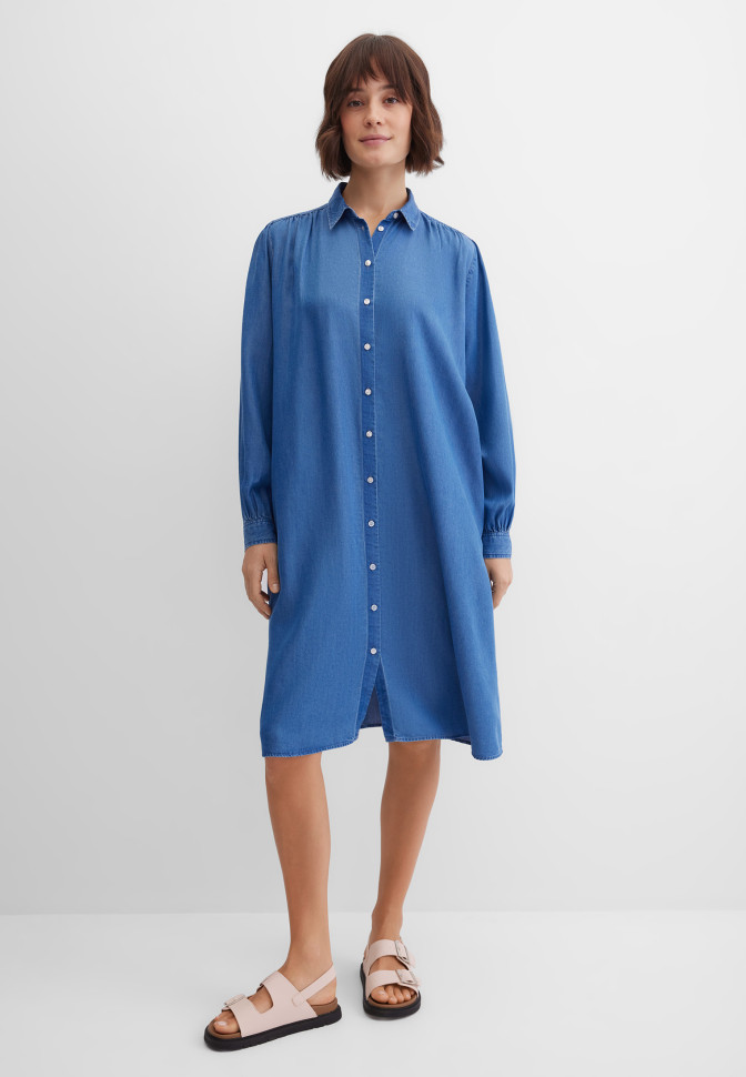Платье-рубашка миди
