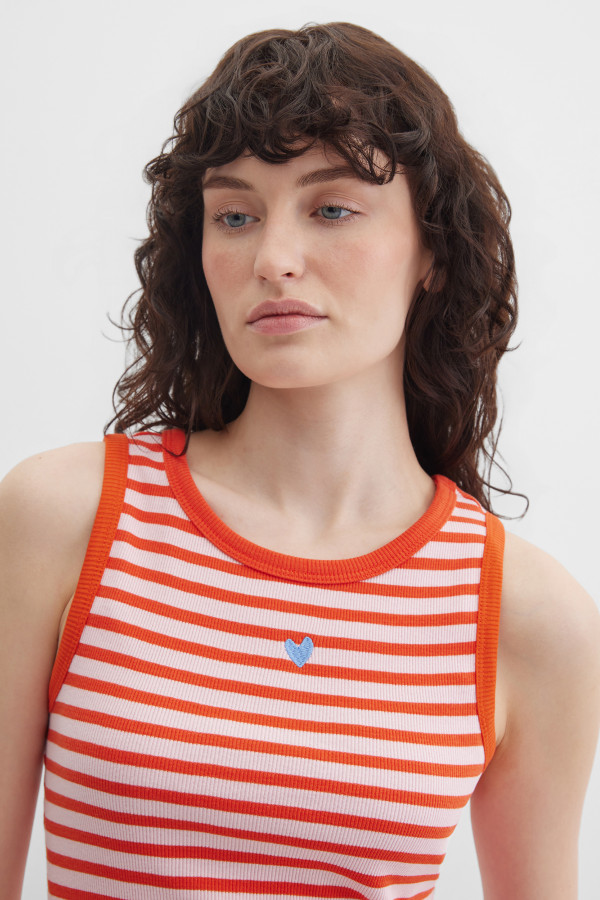 Топ-майка в полоску