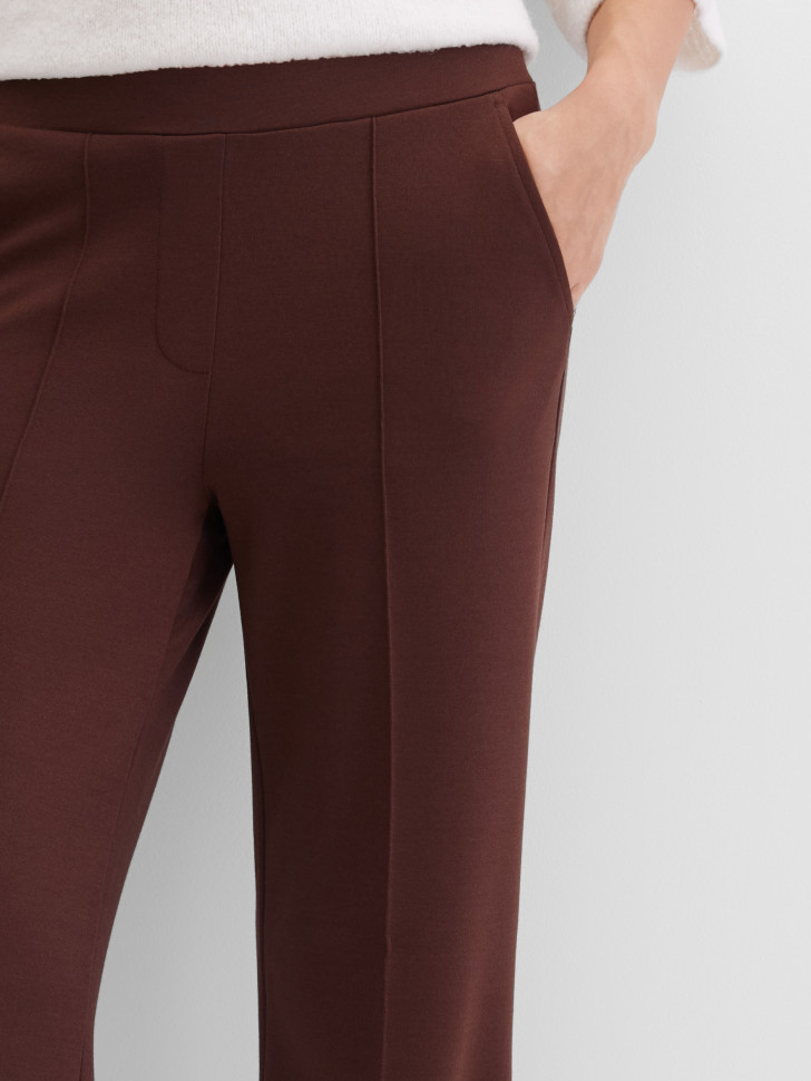 Брюки трикотажные укороченные