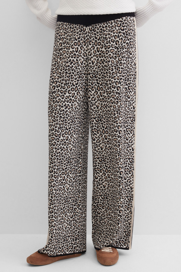 Брюки с леопардовым принтом