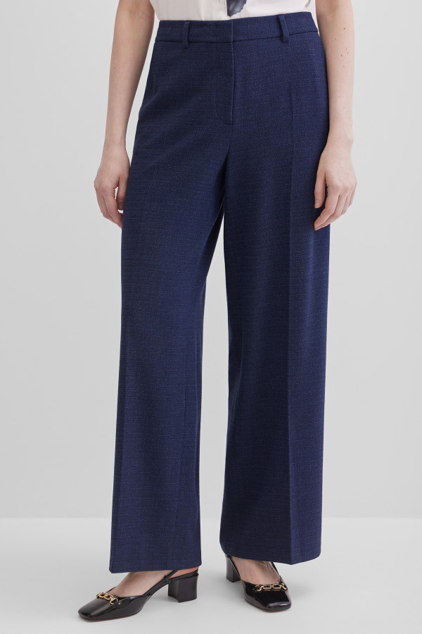 Брюки палаццо с карманами