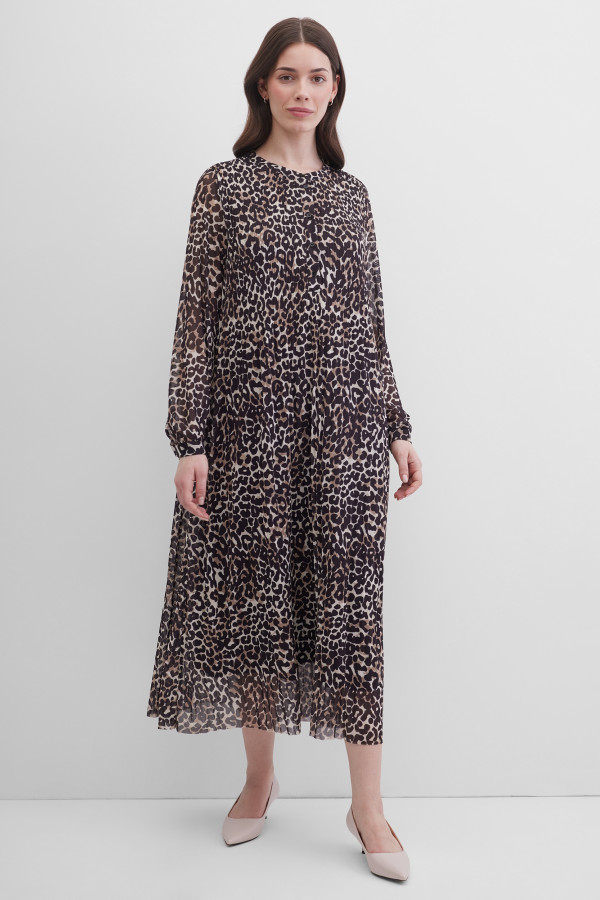 Платье с леопардовым принтом