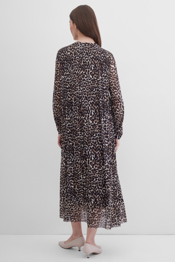 Платье с леопардовым принтом