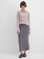 Юбка миди трикотажная