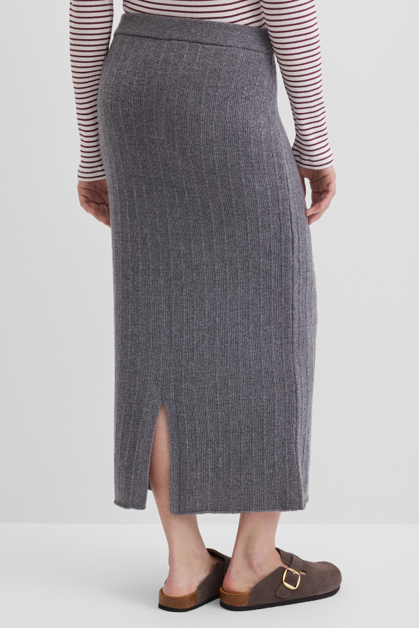 Юбка миди трикотажная