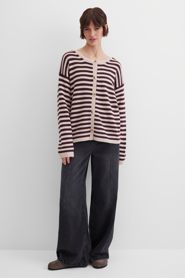 Кардиган в полоску