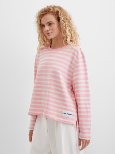 Свитшот хлопковый в полоску