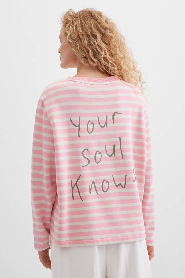 Свитшот хлопковый в полоску