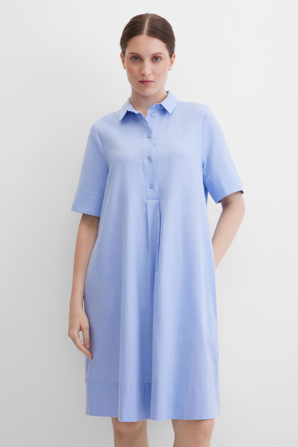 Платье-рубашка миди