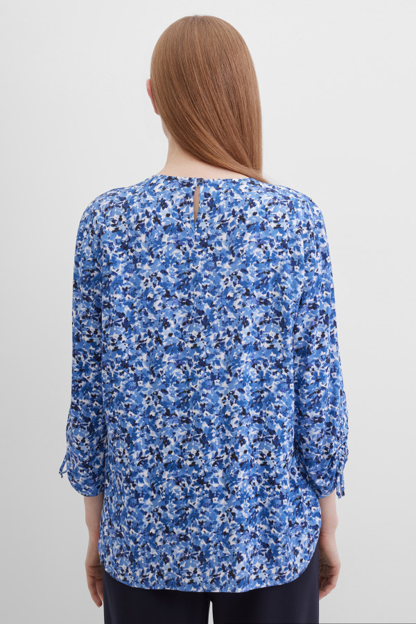 Блузка с принтом с длинным рукавом