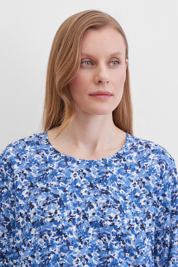 Блузка с принтом с длинным рукавом