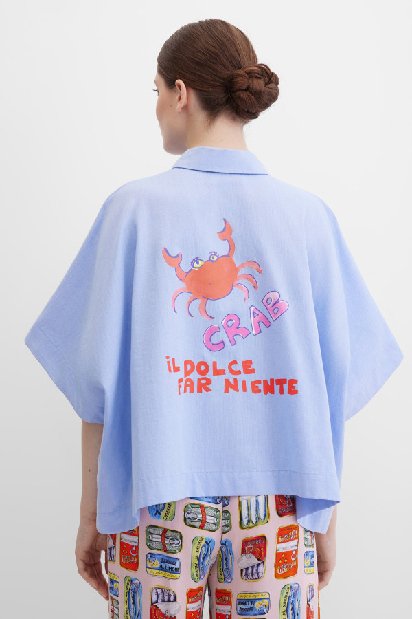 Блузка свободная