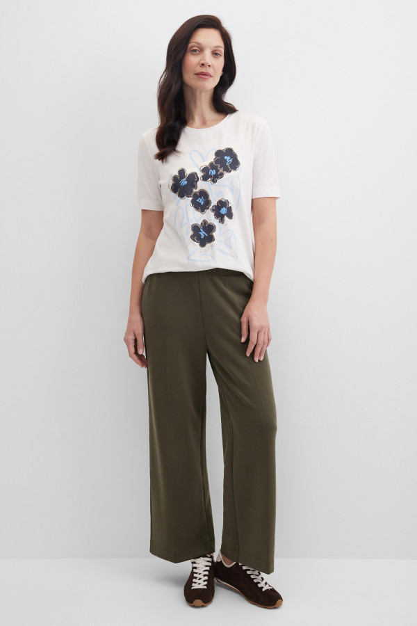 Брюки трикотажные широкие 