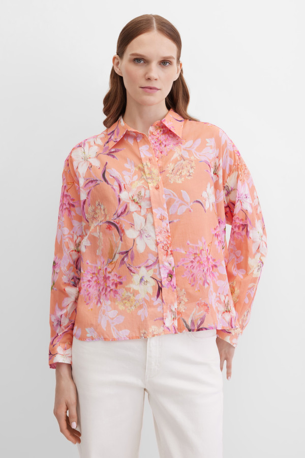 Блузка с цветочным принтом