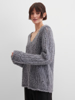 Пуловер фактурной вязки