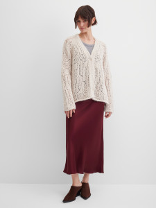 Кардиган ажурной вязки