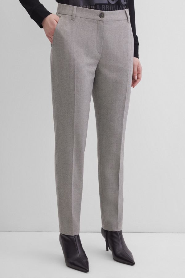 Брюки прямого кроя со стрелками