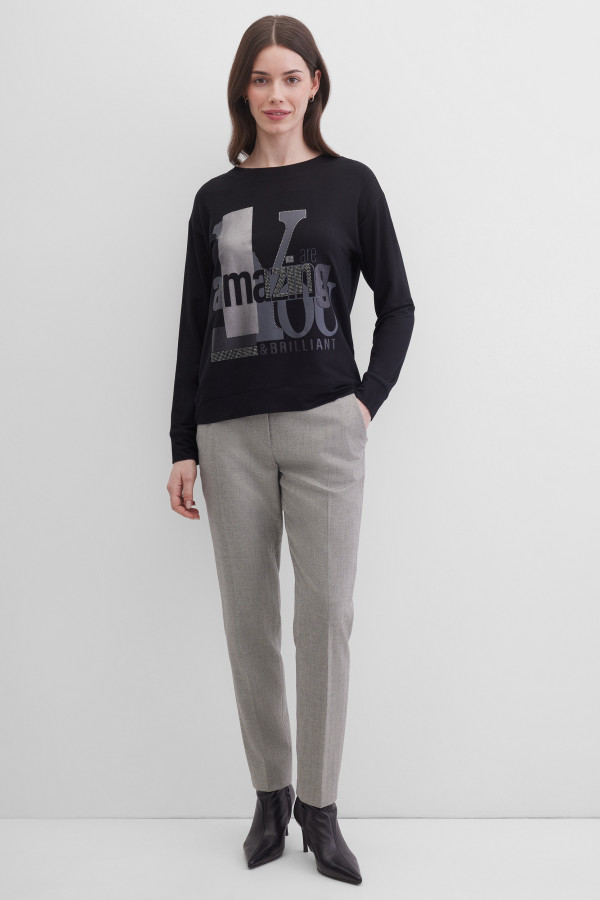 Брюки прямого кроя со стрелками