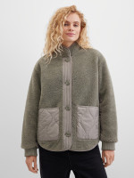 Куртка Тедди со стеганой отделкой