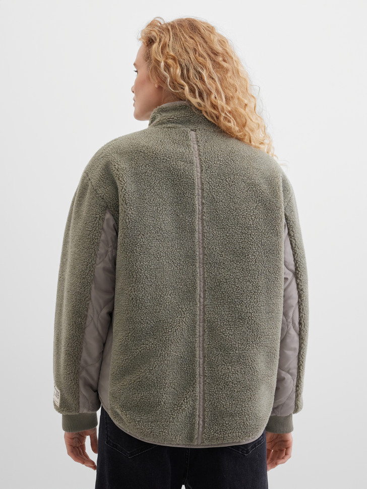 Куртка Тедди со стеганой отделкой