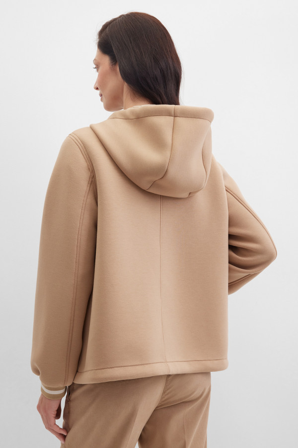 Толстовка с капюшоном из ткани скуба